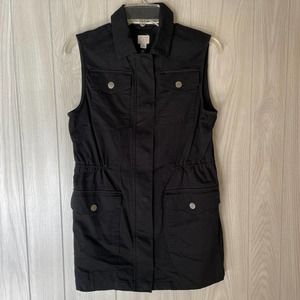 {A New Day} Black Military Vest NWT